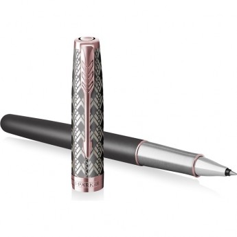 Ручка роллер PARKER SONNET PREMIUM T537 METAL GREY PGT F